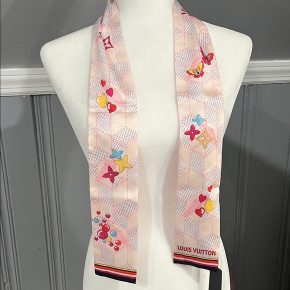 Unbranded Accessories - 1453. Multicolor 100% silk double sided scarf.